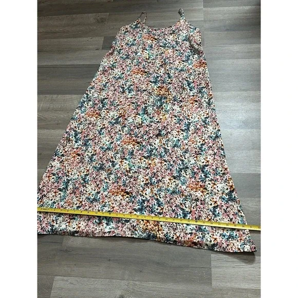 Lucy & Laurel Floral Spaghetti Strap Maxi Dress - Size M - Picture 5 of 9